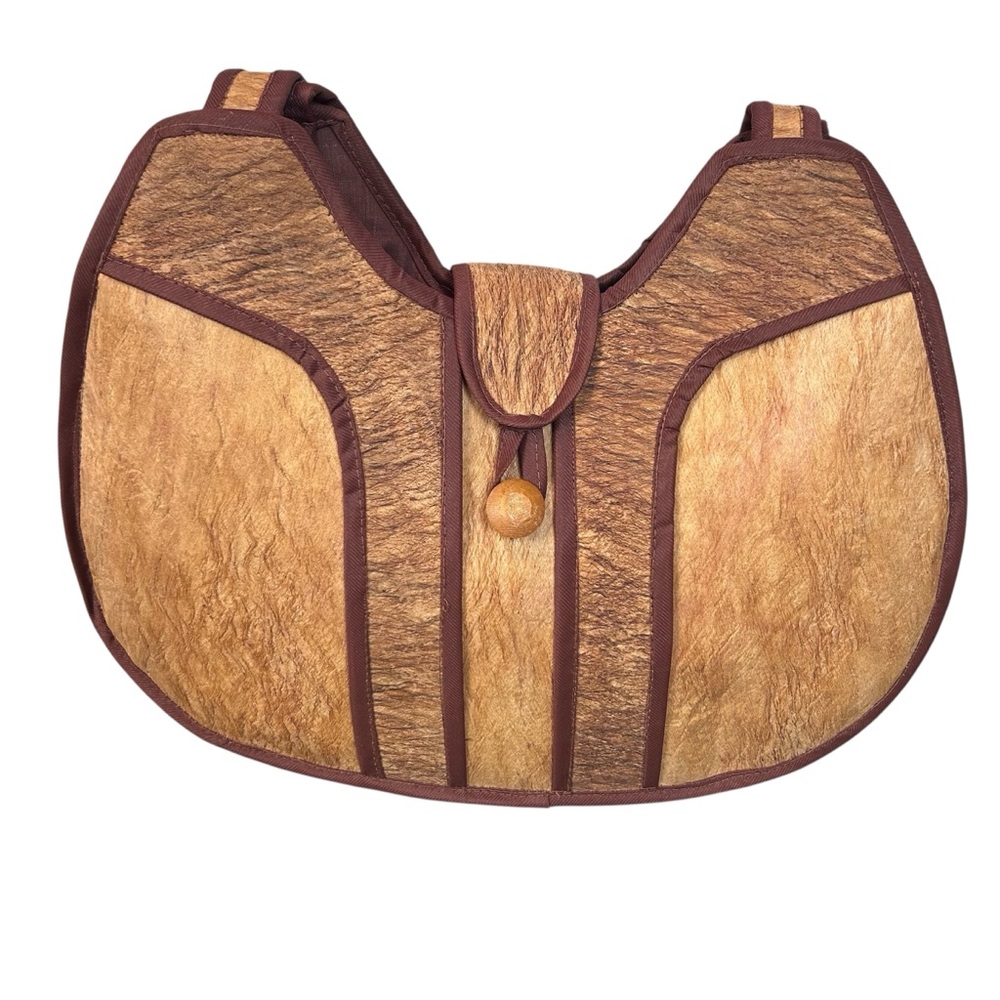 Bohemian style shoulder bag tan‎ brown lightweight purse ?cork